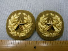 ★陸軍士官学校襟章1組　レプリカ★金線刺繍★新品