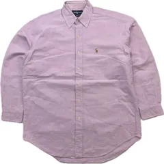 90s ☆ RALPH LAUREN ☆ YARMOUTH ピンク オックスフォード ボタンダウンシャツ 長袖 15 1/2 -33 メンズ 通年 大人カジュアル 古着■S3876