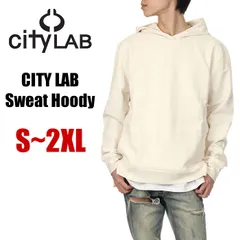 【新品・未使用】【アイヴォリー】CITY LAB シティーラブ パーカー メンズ レディース ロング丈 サイドジップ シティラブ プルオーバー パーカー 大きいサイズ 無地 ストリート ダンス 衣装 部屋着 シティーラブ ビッグサイズ USA ブランド