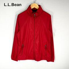 LLBean 엘 엘빈 로고 자수 패커블 나일론 재킷 윈드 브레이커 아우터 레드