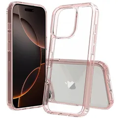 iPhone 16 pro ケース iPhone 16 pro ケース TPU+PC スマホケース 黄ばみにくい 耐黄変 耐衝撃 米軍MIL規格 アイフォン16 proクリアバックPinLiSheng (ピンク, iPhone 16 pro) 0