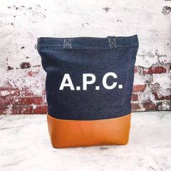 A.P.C. アーペーセー スモール デニム レザー トートバッグ