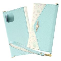 [인기 상품] 스트랩 첨부 / 아리엘 미러 가죽 수첩 형 삼중 공주 캐릭터 디즈니 케이스 13 iPhone