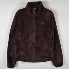 古着 ザ・ノースフェイス THE NORTH FACE フルジップフリースジャケット ボア ワンポイントロゴ アウトドア M  ブラウン レディース