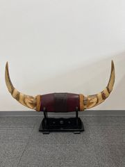 水牛の角 ツノ 置物 レトロ アンティーク 天然 飾り 風水 縁起物 日本