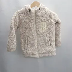 ◇ ⊇ Roxy ロキシー 子供服 キッズ 長袖 ボアジャケット サイズ160 アイボリー系 レディース E  【1501230038782】
