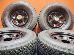タイヤ走行短 DUNLOP GRANDTREK SJ5 235/80R16 バリ溝 スタッドレス