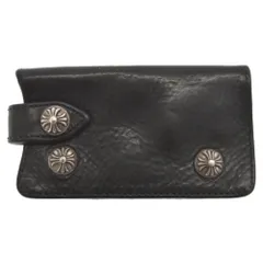 CHROME HEARTS (クロムハーツ) KEY CASE クロスボールボタン レザーキーケース ブラックのサムネイル