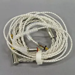 【中古】ヘッドフォン final イヤホン用交換シルバーコートケーブル  C106 MMCX 1.2m (4.4mm) [C106 MS12AZCLEH]