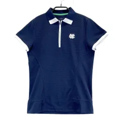 サイズ：L CALLAWAY キャロウェイ  ハーフジップ 半袖ポロシャツ  ネイビー系 [240101481150] ゴルフウェア レディース ストスト