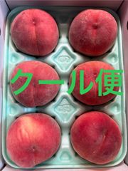 もも（はつひめ）6玉 箱込1.2キロ程度 福島県産