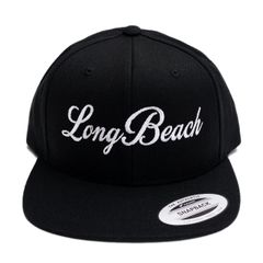 【LBC】LONG BEACH SNAPBACK CAP【BLACK】【CITY CAP】 (通販 メンズ レディース 男 女 兼用 帽子 キャップ コンプトン ウエストコースト 西海岸 LA ギャングスタ ヒップホップ ロゴ ブラック 黒)