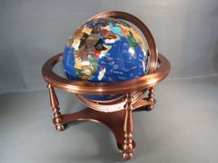 美品 ABISTE 天然石 パワーストーン 地球儀 コンパス付 重厚 高級
