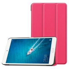 新品 dtab Compact d-02K ケース LeTrade スタンド 機能付き 三つ折 高級PUレザー 超薄型最軽量 傷つけ防止 保護ケース カバー NTT docomo dtab Compact d-02K 8インチ専用 ローズピンク