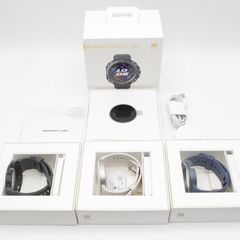 【美品】HUAWEI WATCH GT Cyber AND-B19 専用ケース3色付き ミッドナイトブラック+ムーンホワイト+シーブルー スマートウォッチ ファーウェイウォッチ サイバー 本体