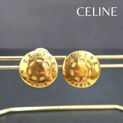【最終価格】CELINE セリーヌ イヤリング ゴールドカラー ラウンド アンティーク ヴィンテージ アクセサリー ブランド小物