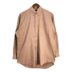 90年代 RALPH LAUREN ラルフローレン BLAKE ボタンダウン 長袖シャツ チェック オレンジ (メンズ M) 中古 古着 R7347