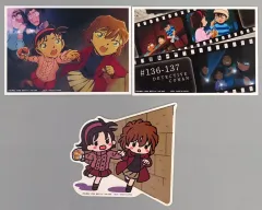 【中古】グッズセット 青の古城探索事件 ブロマイド＆ステッカーセット(3枚組) 「セガ ラッキーくじ 名探偵コナン メモリアルカット FILE.2」 J賞