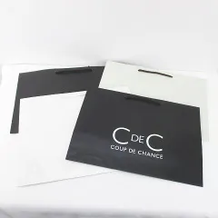 クードシャンス CdeC COUP DE CHANCE 4枚セット 紙袋 ショッパー ショップ袋 純正 付属品 ロゴ 黒系 ブラック デザイン違いのサムネイル
