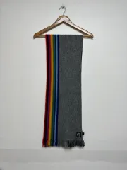 Paul Smith(ポールスミス) レインボー 毛 マフラー グレー