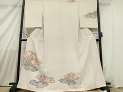 袷 小紋 辻ヶ花 花絞り 総絞り 紗綾形地紋 正絹 逸品 大人可愛いトールサイズ 翠山工房 辻が花 絞り トールサイズ 訪問着 正絹 袷 紫 藤紫 1377