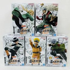 NARUTO 나루토 조형 인계 대전 피규어 5체 세트 BANDAI / 우즈마키 나루토 하타케 카카시 츠나테 자래야 록 리 반다이