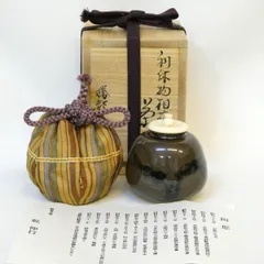 ♥茶入　天目釉　茶入れ　茶道具　骨董　古玩 茶入 | 古美術ささき