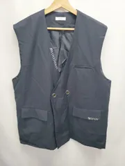 ◇ Θ ONCILY オンシェリー ダブルボタン ジレ ベスト サイズM ネイビー レディース E  【1507010013253】