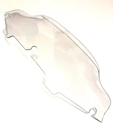 IC Screen visor 互換品ハーレー スクリーン ウインド シールド ショート スモーク バイザー ウィンド FLHX FLHT FLHTC トライク 等 やっこ カウル カスタム パーツ 社外品(クリアー)のサムネイル