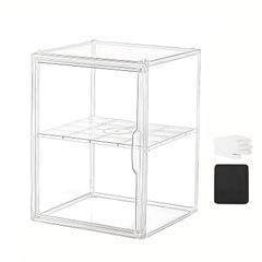 【人気商品】収納ケース 収納ボックス 収納透明ケース フィギュアケース コレクションケース HEEOREV プラスチック 積み重ね式 ディスプレイ 本 おもちゃ フィギュア 靴 カバン アクセサリー 化粧品 収納 仕切り板付き