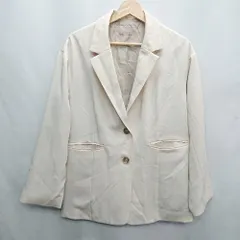 ◇ one after another NICE CLAUP 長袖 ジャケット サイズF アイボリー レディース E  【1406180105815】