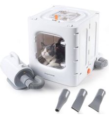 新品未使用 Deepawman ペットドライヤー 乾燥箱 ドライヤーと乾燥ボックスセット 30-55℃温度可調整 無段階風速制御