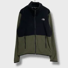 ☆THE NORTH FACE☆ザノースフェイス☆フルジップフリースジャケット☆カーキー☆ブラック☆M☆B25M