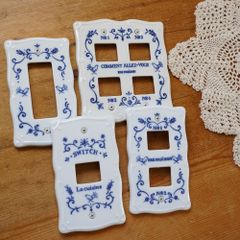 【LA CUISINE キュジーヌ】　磁器　スイッチプレート　イブキクラフト