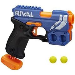 NERF Rival Knockout XX-100 Blaster -- Round Storage, 85 FPS Velocity, Breech Load -- Includes 2 Official Rival Rounds -- Team Blue