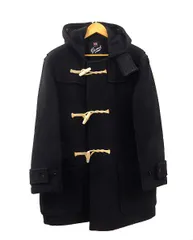 グローバーオール Gloverall ショート ダッフルコート 英国製 メルトンウール ブラック S