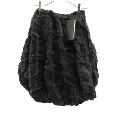 未使用 ZARA ザラ ミディ丈 バルーンスカート M ブラック レディース 古着