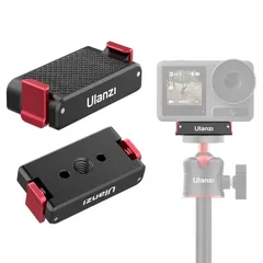 Ulanzi i DJI Action 3用OA-12 1/4ネジ穴 磁気アダプターマウント 三脚用 磁気マグネット 三脚マウント アクションカメラアクセサリー 耐衝撃性 1/4ネジ穴付き Gopro専用三脚 コネクター アルミ製 DJI Acti