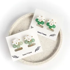 ブーケピアス/イヤリング(グリーン)