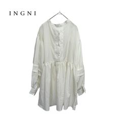 ELIN 前開き 定価3.2万 シャツ ロングシャツ 36 - メルカリ