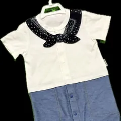 COMME A ISM ベビーロンパース 50-70cm バンダナ風デザイン