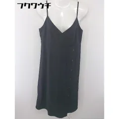 ◇ any SiS エニィスィス 膝下丈 キャミソールワンピース サイズ2 ブラック レディース  【中古】 【1112070001456】