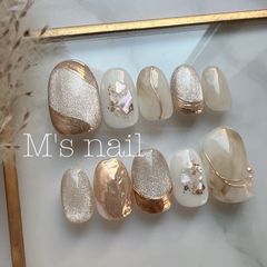 オーダーメイド/匿名配送可能/全サイズ入り/結婚式/成人式/成人式ネイル/ネイルチップ/ニュアンスネイル/24枚