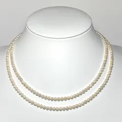 あこや真珠 ベビーパール 2連ネックレス 3.5-4.0mm sh158