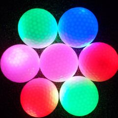 ゴルフボール 発光 LED内蔵 輝き 光るゴルフボール ゴルフ連絡用ボール 景品 夜間 EBTOOLS. 練習に適用 選べる5色(イエロー) ゴルフボール