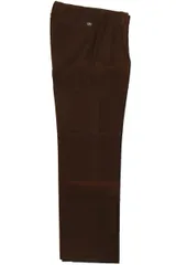 BIG JOHN WOLVO ウォルボ MW825M メンズスラックスパンツ タック入り ブラウン メンズパンツ タックチノパンツ 紳士服 ビジネス ビッグジョン ウォルボ タック入りパンツ メンズスーツパンツ ゴルフパンツ 作業着 仕事着 ユーズド USEDのサムネイル