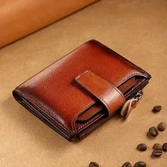 ヴィンテージレザー 二つ折り財布 メンズ 大容量 多機能 カード12枚収納