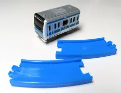 【中古】おもちゃ E233系京浜東北線(後尾車)+曲線レール2本 「カプセルプラレール 東西の環状線と通勤電車編」