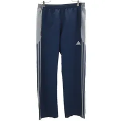 adidas アディダス トラックパンツ L ネイビー メンズ 古着