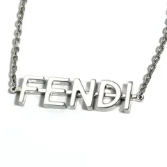 FENDI シルバー チェーンネックレス FENDI - FENDI フェンディ F Fロゴ 喜平 チェーン ネックレス 大ぶり
